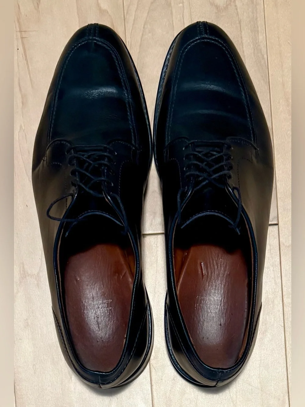 Allen Edmonds Split Toe Derby Dress Shoes Black Leather Made in USA Men’s 11 D